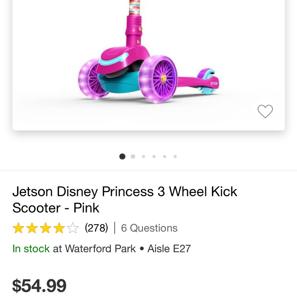 kids Disney princess scooter.